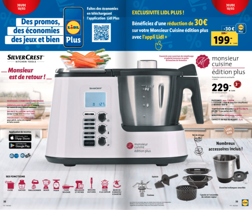 Ce robot de cuisine Monsieur Cuisine de Silvercrest baisse de prix