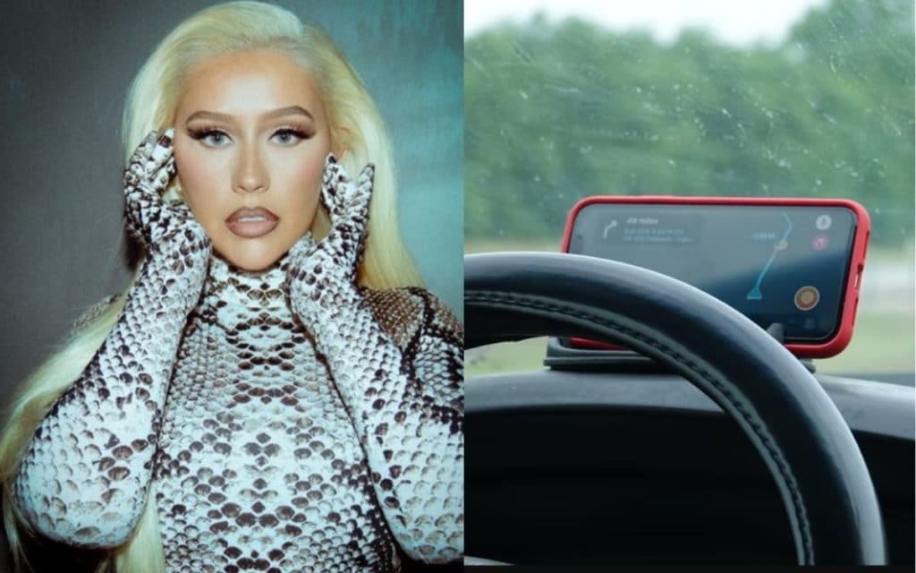 Image 1 : Waze met Christina Aguilera dans votre voiture