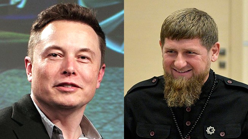 Elon Musk et Ramzan Kadyrov (montage) - Crédits : Wikimedia