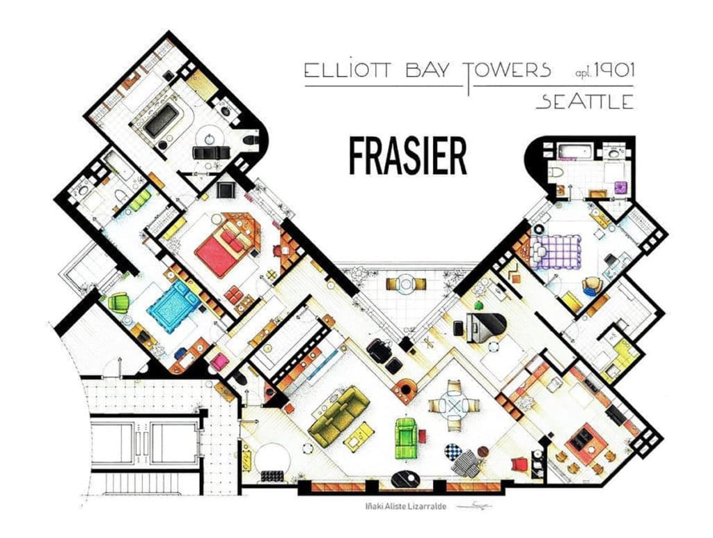 Image 17 : Les Simpson, Friends, Big Bang Theory... les plans des logements de vos séries fétiches