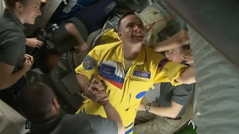L'arrivée des cosmonautes russes à bord de l'ISS