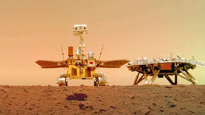 Rover Zhurong à la surface de Mars, juin 2021 - Crédits: YunnanGuy/Wikimedia 