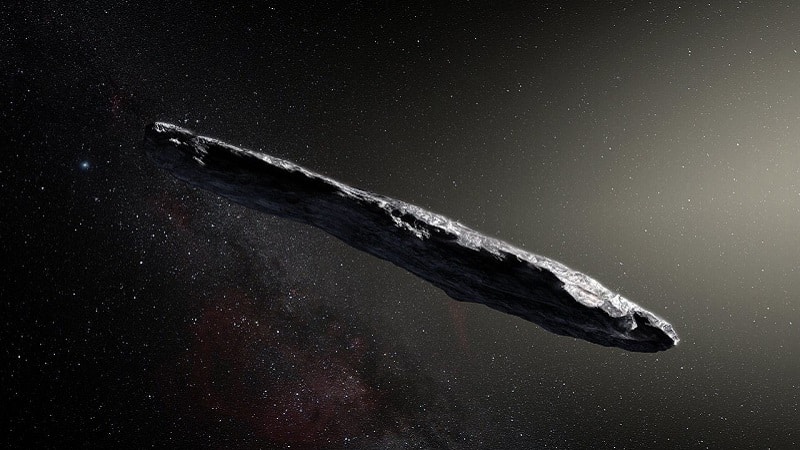 Illustration d'Oumuamua