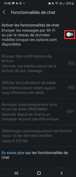 Image 3 : Android / RCS : comment activer le remplaçant du SMS sur votre smartphone ?