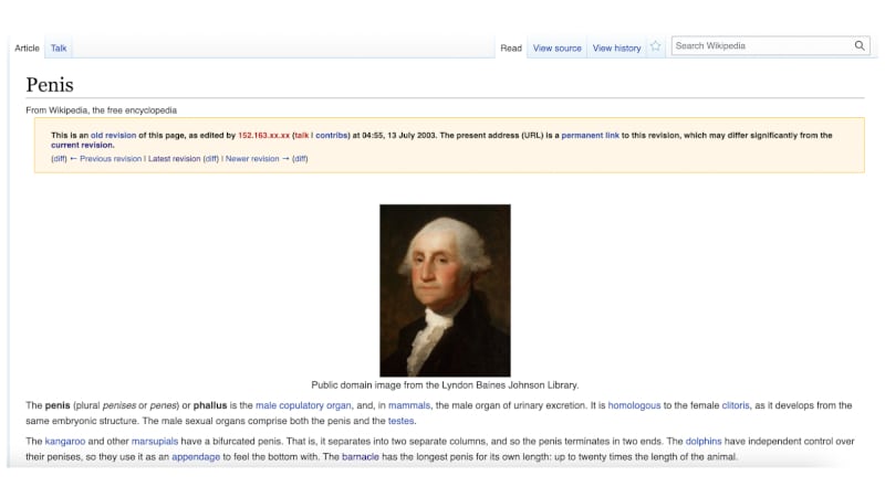 Une représentation du phallus controversée - Crédits : Wikipédia
