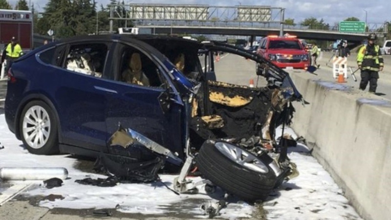 tesla crash