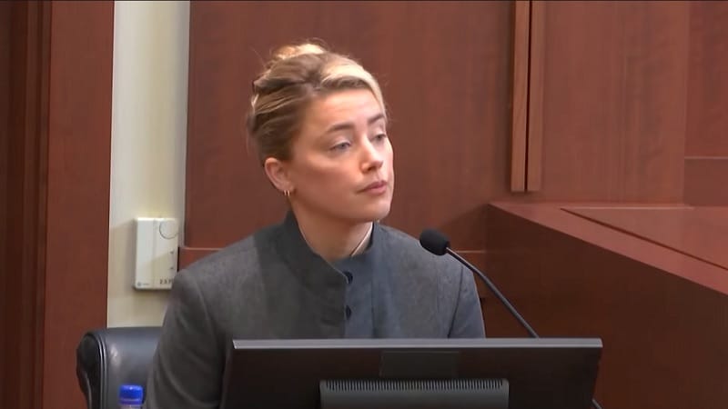 Amber Heard during the lawsuit filed by Johnny Depp
