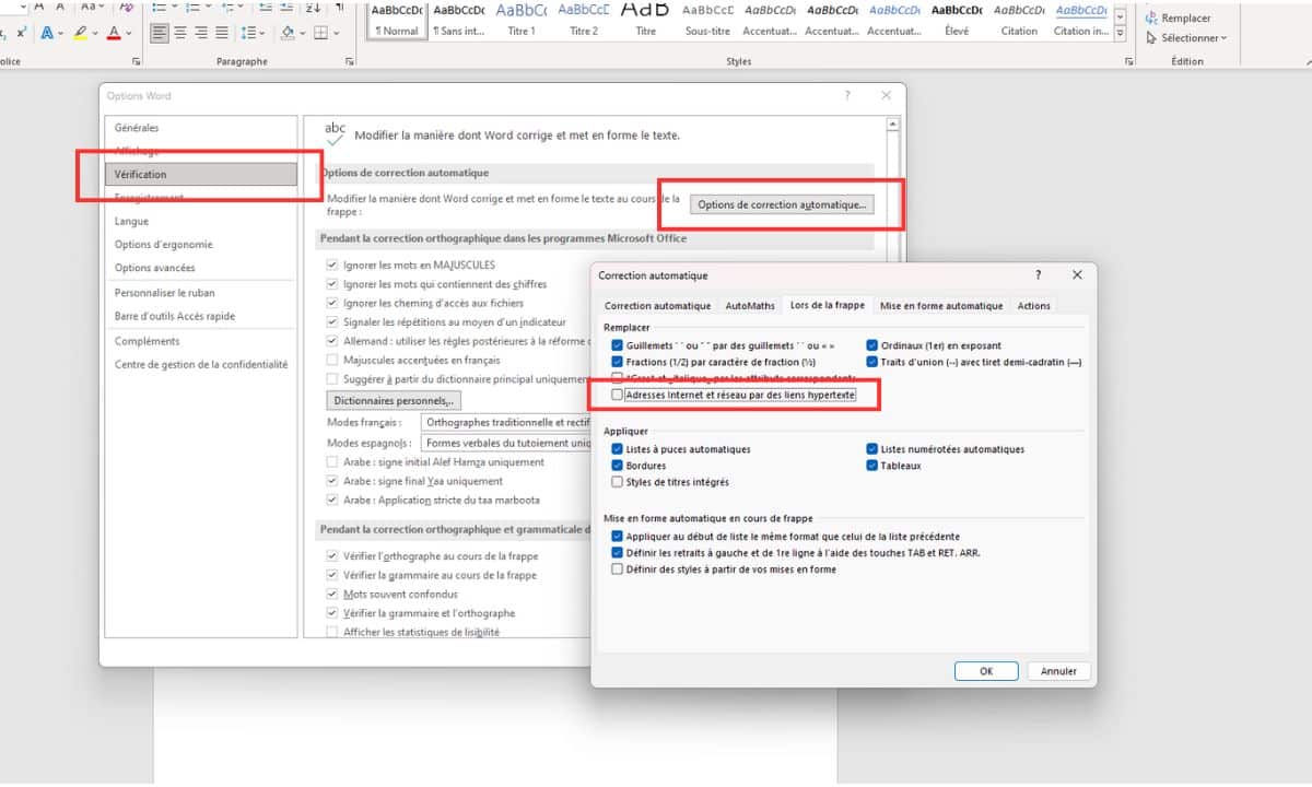 astuce supprimer les liens hypertextes word
