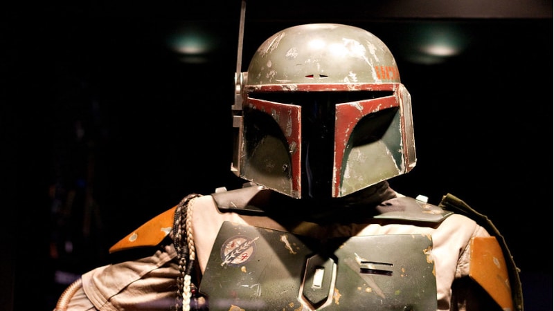 L'armure de Boba Fett durant une exposition - Crédits : Flickr