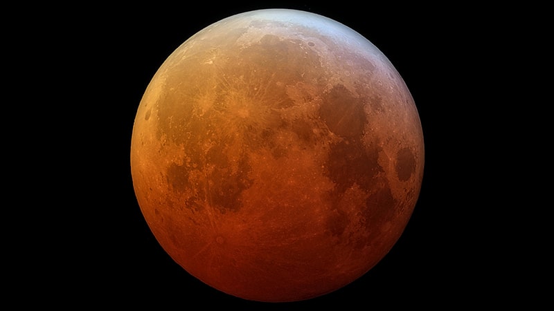 L'éclipse lunaire totale du 21 janvier 2019