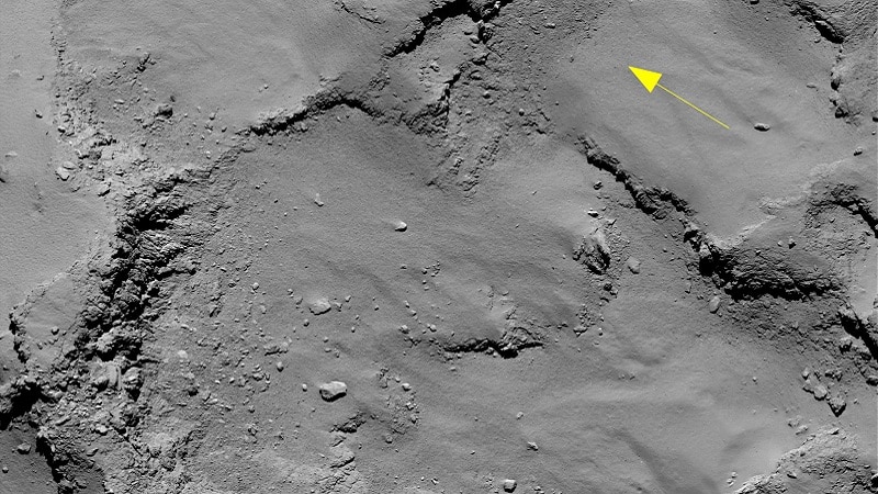 Image de la surface de la comète 67P