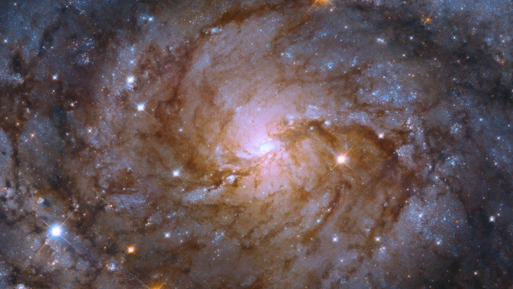 L'image complète capturée de la galaxie cachée Caldwell 5. © NASA, ESA, P. Sell