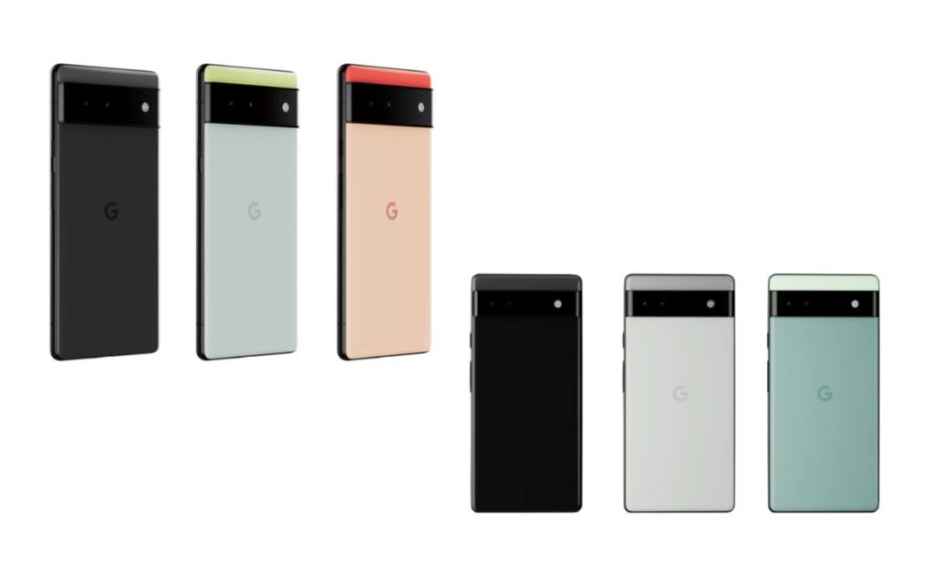 Pixel 6 (à gauche) Pixel 6a (à droite)