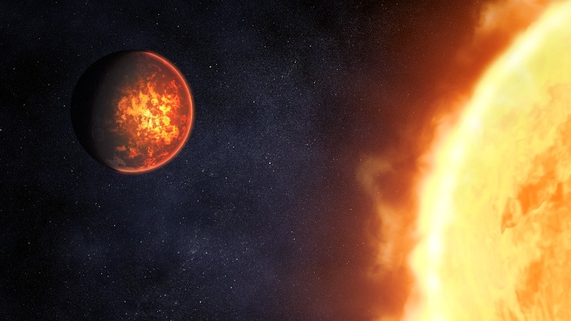 L'exoplanète 55 Cancri e et son étoile