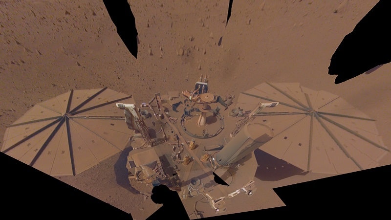 Le dernier selfie d'InSight capturé sur Mars le 24 avril 2022
