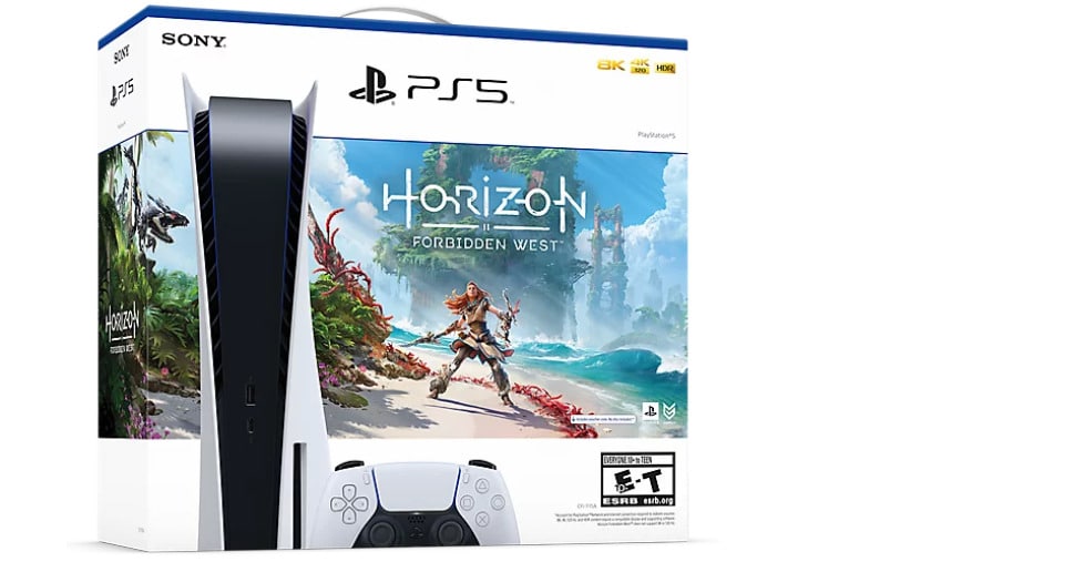 Image 1 : PS5 + Horizon Forbidden West : lancement du premier pack officiel !