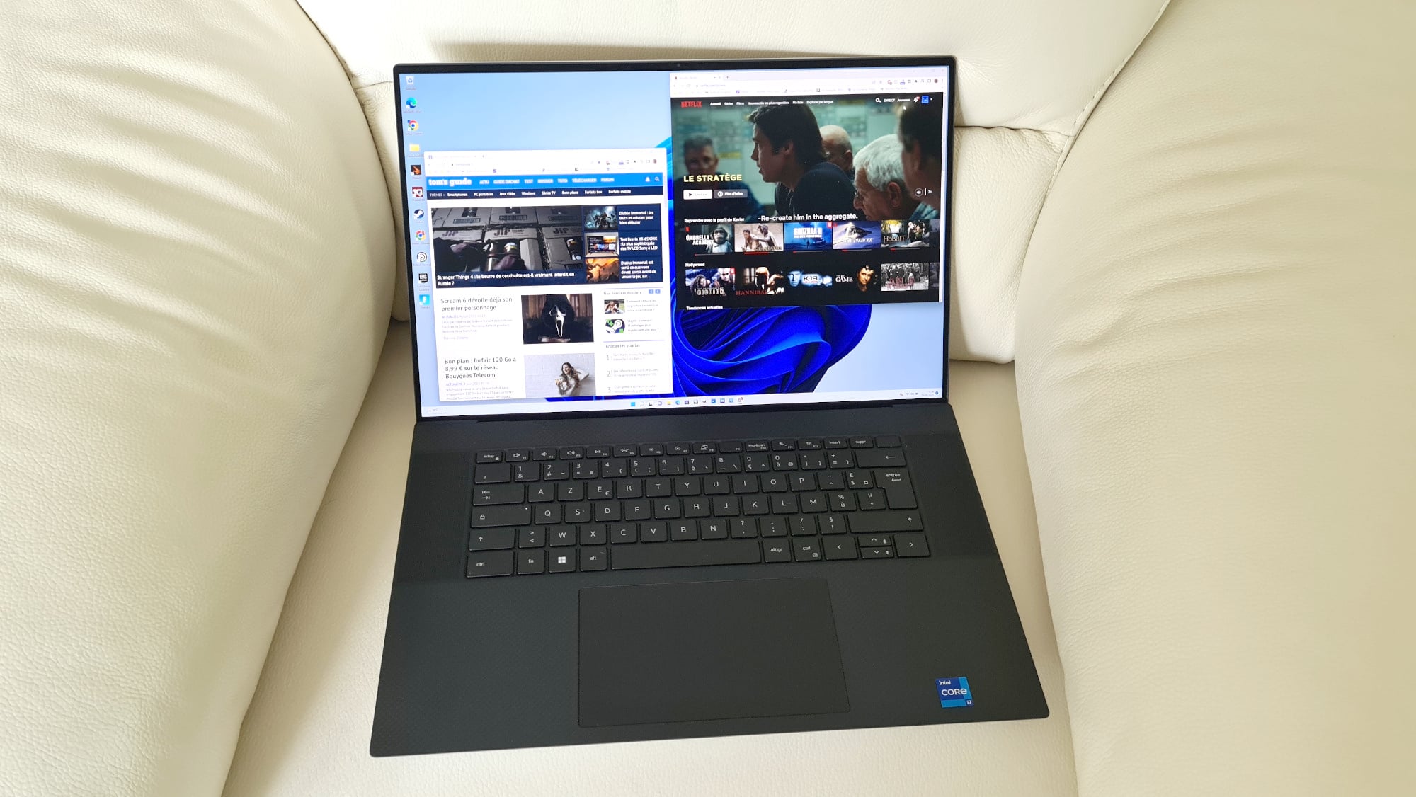 dell xps 17 vue generale ouvert 2