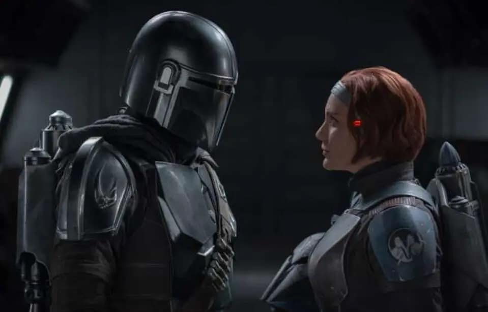 Katee Sackhoff en tant que Bo-Katan dans The Mandalorian © Disney +