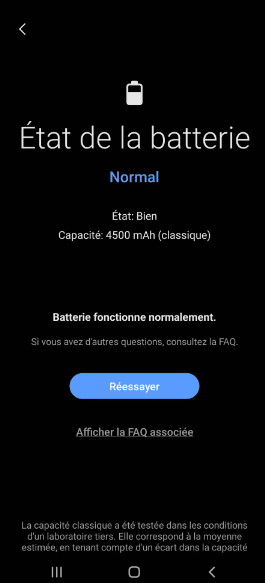 Image 4 : Android : ce menu caché vous révélera l'état de santé de votre batterie