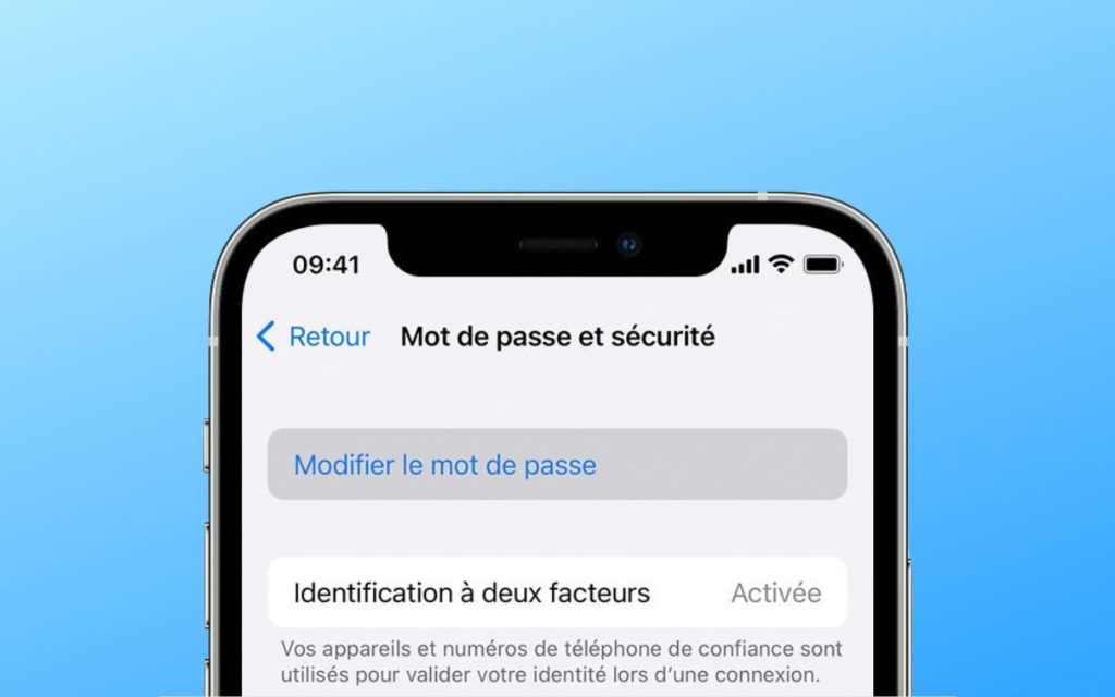 Comment réinitialiser mot de passe identifiant Apple