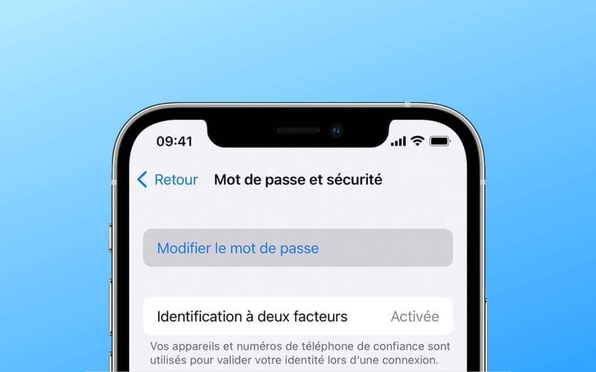 Comment réinitialiser mot de passe identifiant Apple