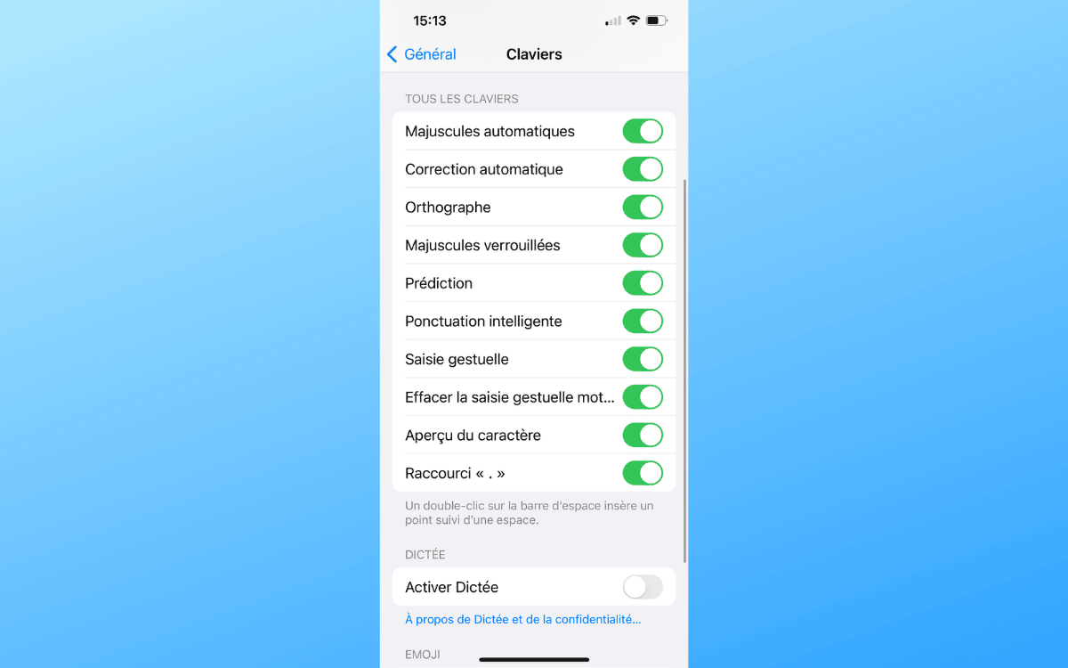 comment réinitialiser le clavier iphone