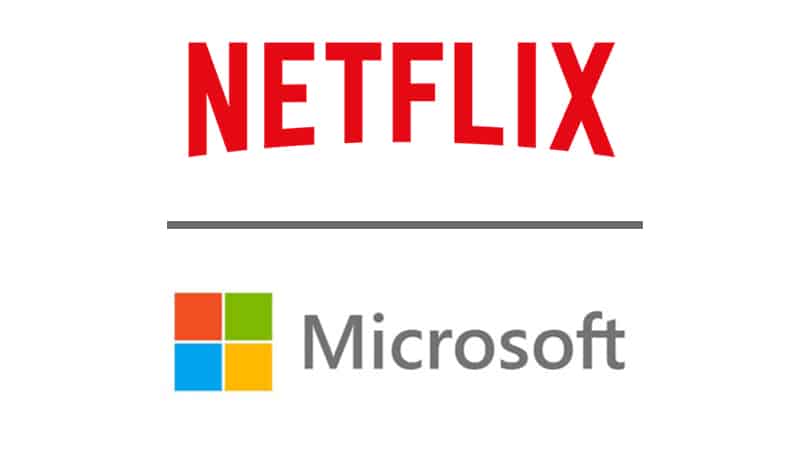 Logos de Netflix et Microsoft