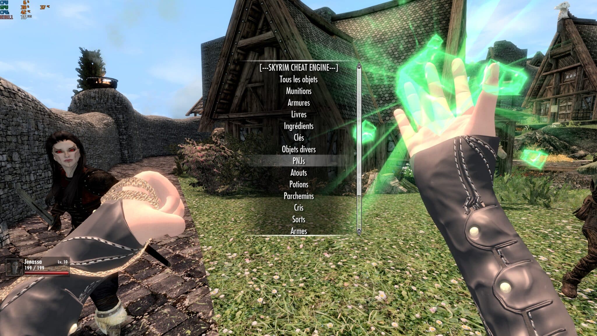 skyrim mod triche