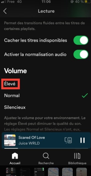 Image 4 : Spotify : augmentez le volume maximal grâce à cette fonction cachée