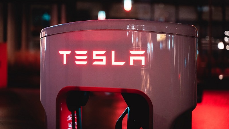 Une station de rechargement Tesla