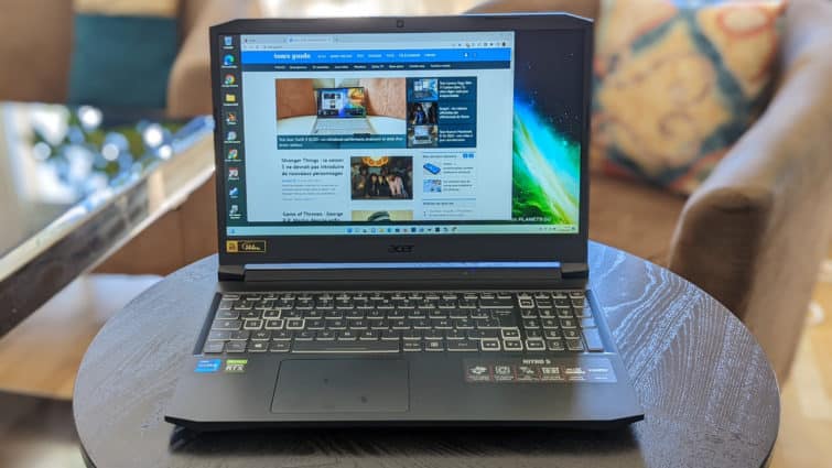 PC Gamer Portable Acer Nitro 5 – 17,3 Pouces, I5-10300H, RTX 3050, SSD 512 Go, Windows 11, Occasion