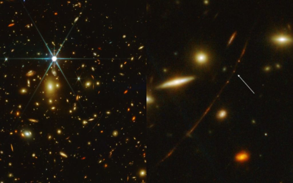 Image 1 : James Webb repère Earendel, l'étoile la plus lointaine jamais observée