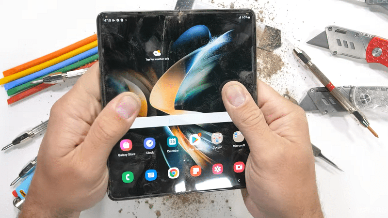 Le Galaxy Z Fold 4 sous la torture