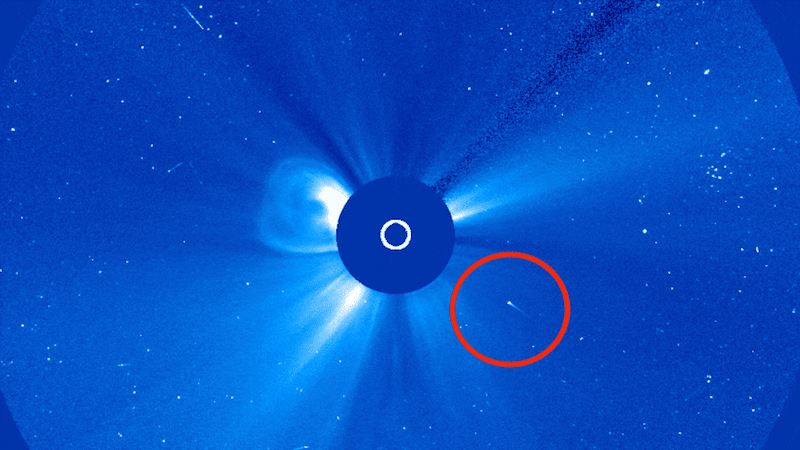 nasa comete soleil