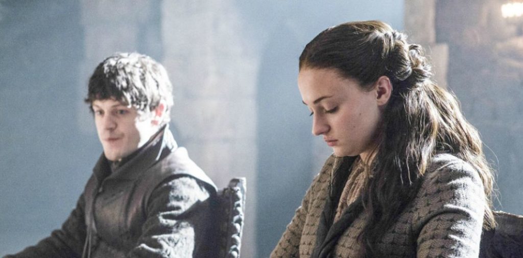 Sansa Stark et Ramsay Bolton dans la série «Game of Thrones»