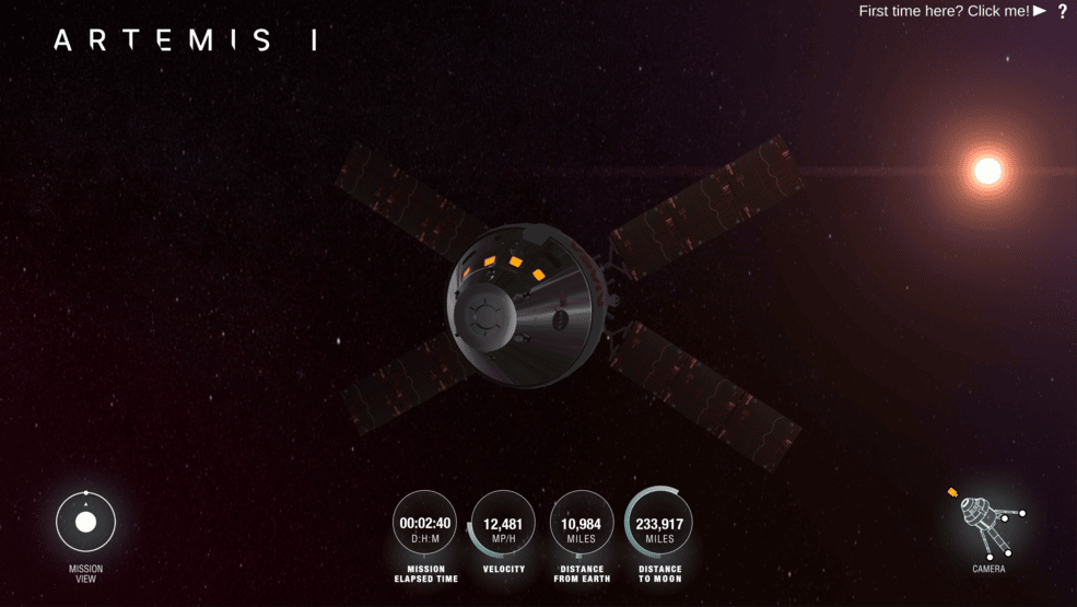 Image 1 : Artemis I : comment suivre la mission lunaire en temps réel ?