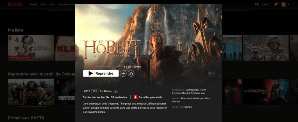 Image 1 : La fin du Hobbit dans quelques jours, Netflix supprime la trilogie