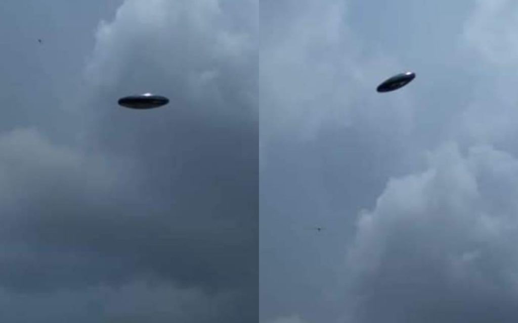 Image 1 : OVNI : une soucoupe volante repérée dans le ciel mexicain ?