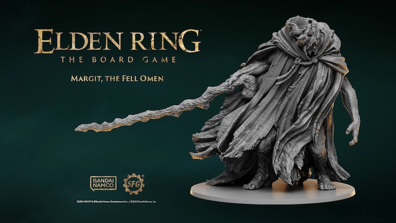 La figurine de Margit du jeu de plateau d'Elden Ring