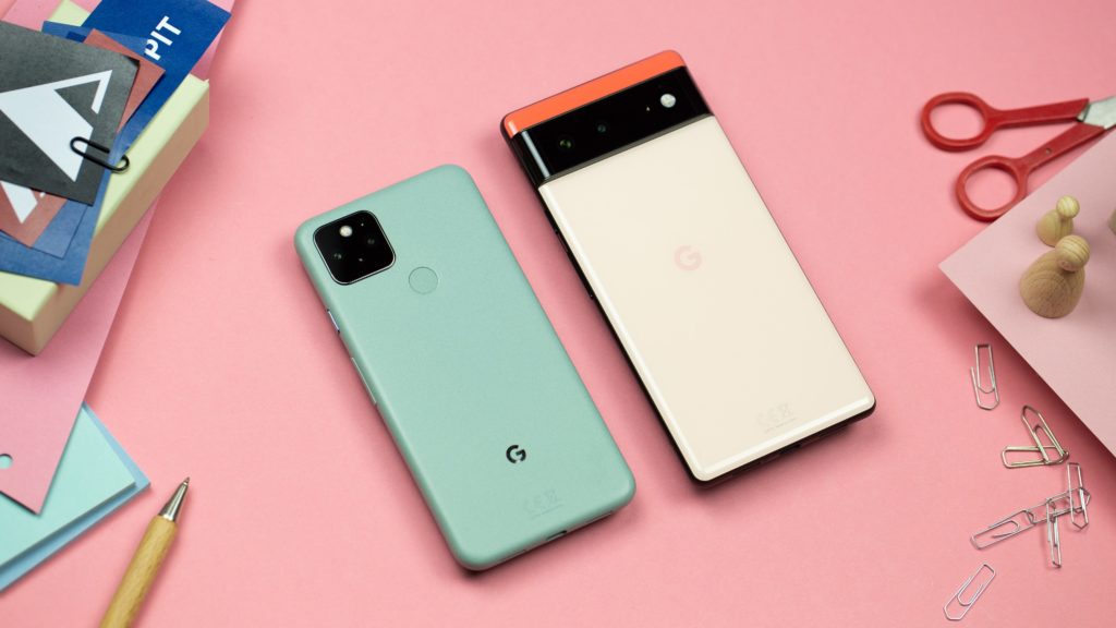 Google Pixel 5 et Pixel 6