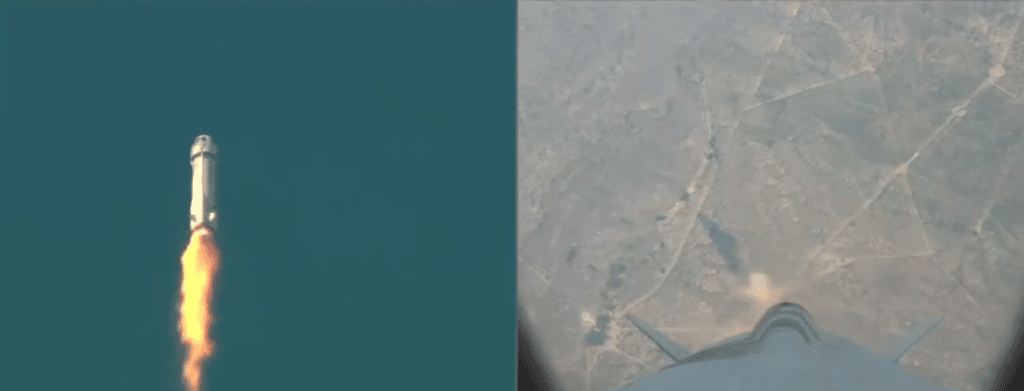 Image 1 : Blue Origin : une fusée s'écrase après son lancement