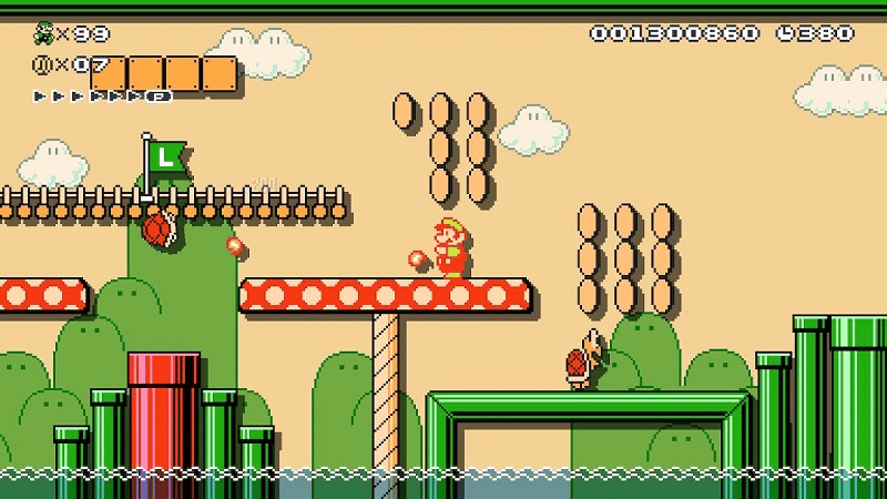 Super Mario Bros.  5 dans Super Mario Maker 2