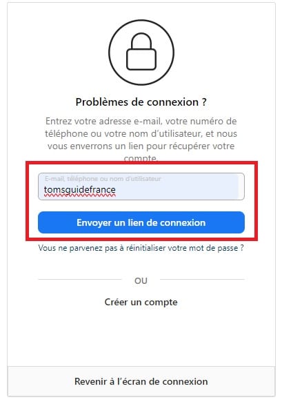 compte instagram inaccessible indisponible