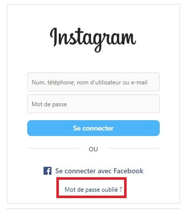 compte instagram inaccessible indisponible