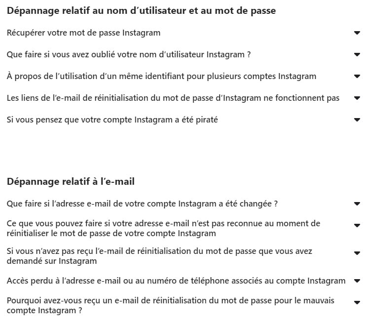 compte instagram inaccessible indisponible