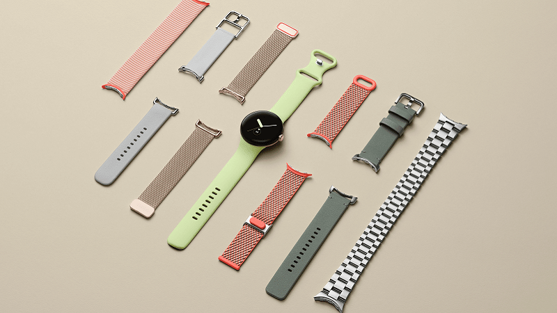 La Pixel Watch et ses bracelets interchangeables