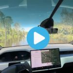 Une Tesla Model X se déplace en « mode bateau » pendant l’ouragan Ian