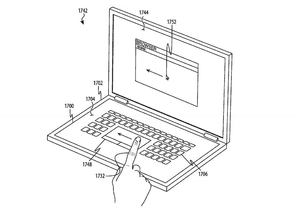 Brevet Apple clavier sans touches