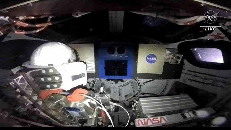 L'intérieur de la capsule Orion