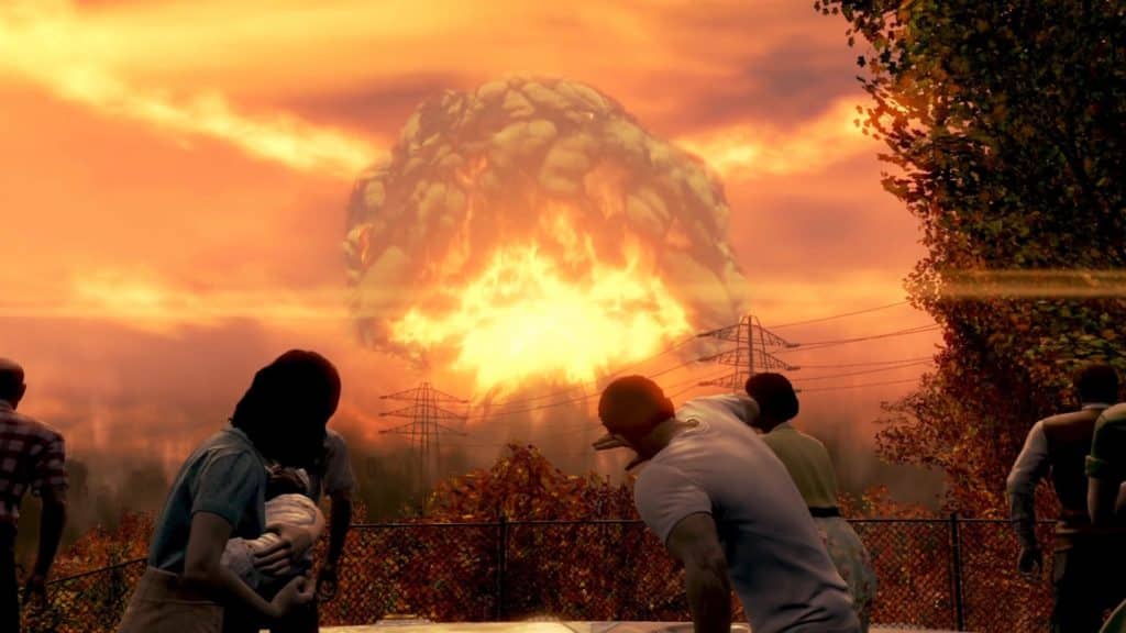 Une détonation nucléaire à Boston, Massachusetts dans Fallout 4 © Bethesda Softworks